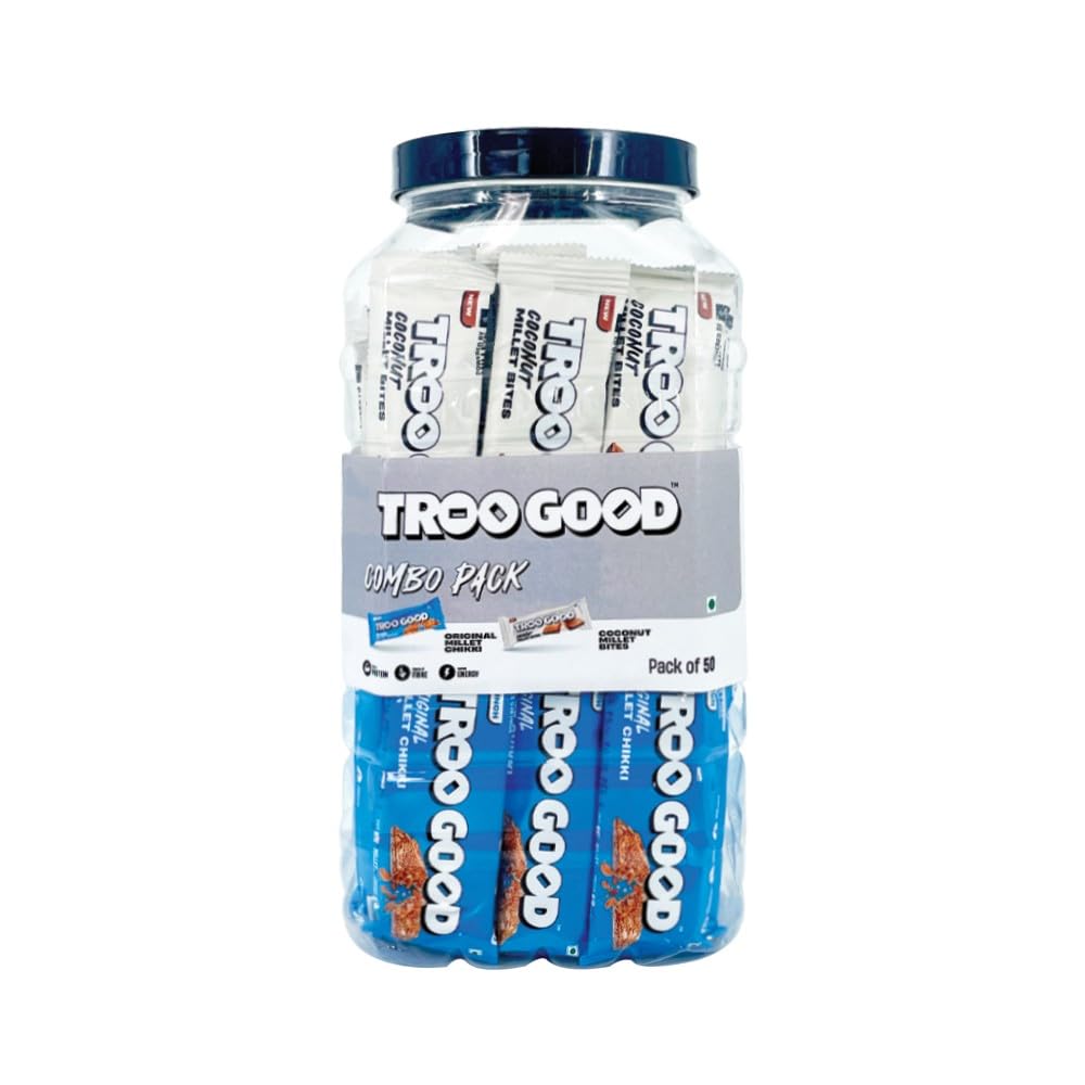 Original Millet Chikki -15g & Coconut Bites -15g (Pack Of 50) – TrooGood