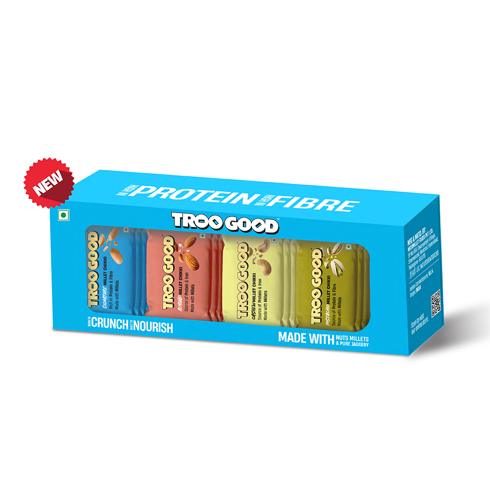 Assorted Dry Fruit Millet Chikki Daily Nutrition160 gms (16 Pcs)